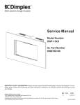 Dimplex DWF-13XX Service manual