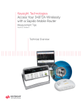 Keysight Technologies Access Your 34972A Wirelessly with a