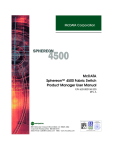 McDATA Sphereon 4500 User manual