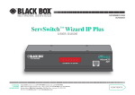 Black Box Wizard IP Plus ServSwitchTM User guide