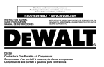 DeWalt D55250 Instruction manual