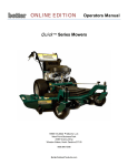 Better Outdoor Products Quick Series Owner`s manual
