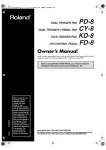 Roland KD-8 Owner`s manual