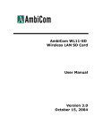 AmbiCom WL11-SD User manual