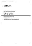 Denon DVM-745 Operating instructions