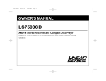 Magnadyne LS7500CD Owner`s manual