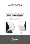 Widex SCOLA FM system Specifications