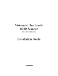 Visioneer OneTouch 8920 Installation guide