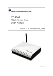 Comtrend Corporation CT-5361T User manual