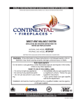 Continental Fireplaces BCDV42P Specifications