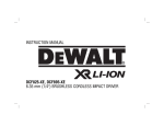 DeWalt DCF825-XE Instruction manual