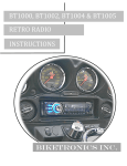 Biketronics BT1002 Instruction manual