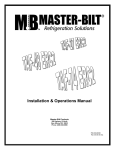 Master Bilt TAF-74 Service manual