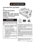 Master VENT-FREE NATURAL GAS HEATER Operating instructions