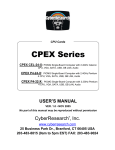 CyberResearch CPEX CEL-24-X User`s manual