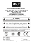 BKI CO1-G Operating instructions