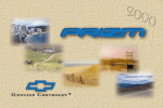 Chevrolet 2000 Prizm Owner`s manual