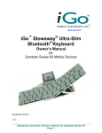 Mobility Electronics Stowaway Stowaway Bluetooth Keyboard Owner`s manual