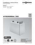 Viessmann VITOCROSSAL 200 Installation guide