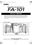 Roland EDIROL FA-101 Owner`s manual