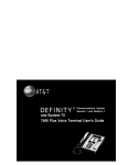 AT&T Definity 7406D+ User`s guide