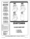 Craftsman 113.248510 Owner`s manual
