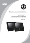 Macrovision Corporation Dual Screen Portable DVD Player User manual