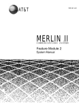 AT&T Merlin II Feature Module 2 Data communications User`s guide