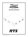 RTS TM-2000 User manual