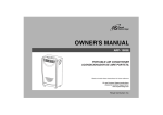 Royal Sovereign ARP-1003E Owner`s manual