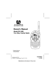 Audiovox FR-1400 Owner`s manual