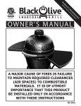 Black olive Charcoal Grill Owner`s manual