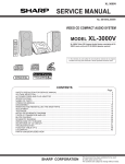 Sharp XL-3000V Service manual