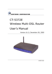 Comtrend Corporation CT-5372E User`s manual
