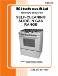 Whirlpool SELF-CLEANING SLIDE-IN GAS RANGES Service manual
