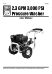 Princess auto 2.3 GPM @ 2 User manual