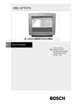 Bosch IntuiKey Instruction manual