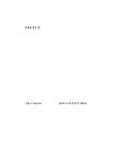 Electrolux E4431-5 User manual