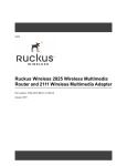 Ruckus Wireless Metro Broadband Gateway User`s manual