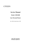 CBM CBM1000 Service manual