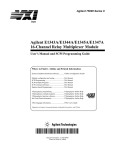 Agilent Technologies E1345A User`s manual
