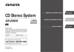 Aiwa XR-EM30 Operating instructions