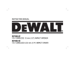DeWalt DCF880-XE Instruction manual