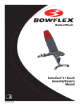 Bowflex SelectTech 4.1 Owner`s manual