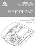 Aastra 53I IP PHONE - RELEASE 2.0 Installation guide