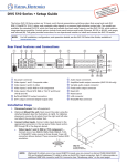 Extron electronics DVS 510 SA Setup guide