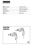 Makita FS2701 Instruction manual