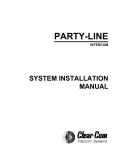 Clear-Com KB-112 Installation manual