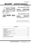 Sharp CD-E700H Service manual