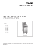 Vulcan-Hart GR25 Service manual